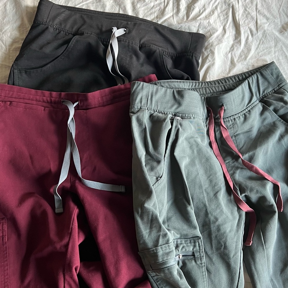 BUNDLE (3) Figs XS/P Bottoms: Bonsai, Burgundy, Black